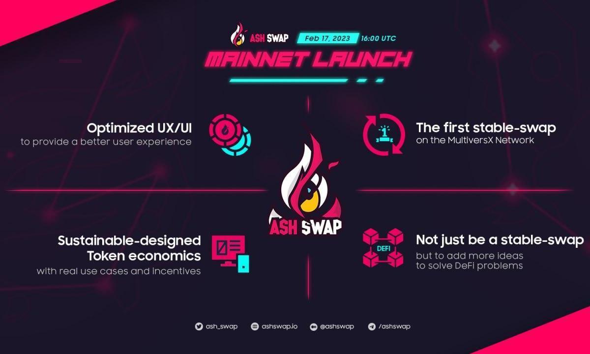 AshSwap the first stable-swap DEX Launches on MultiversX Mainnet